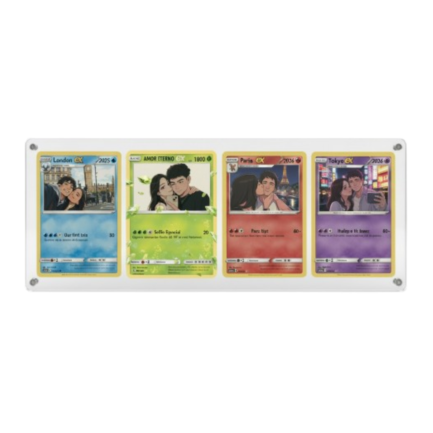 Pack 4 Cartas + Expositor